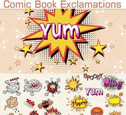 动漫风格的惊叹类标签合集：Comic Book Exclamations Collection
